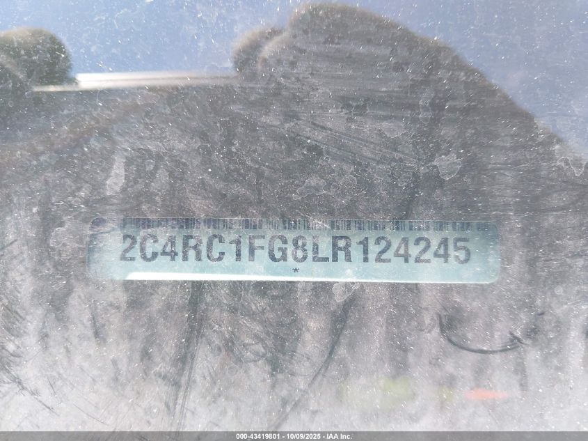 2020 Chrysler Pacifica Touring VIN: 2C4RC1FG8LR124245 Lot: 43419801