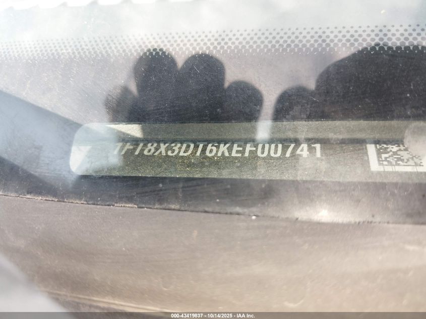 2019 Ford F-350 Xl VIN: 1FT8X3DT6KEF00741 Lot: 43419837