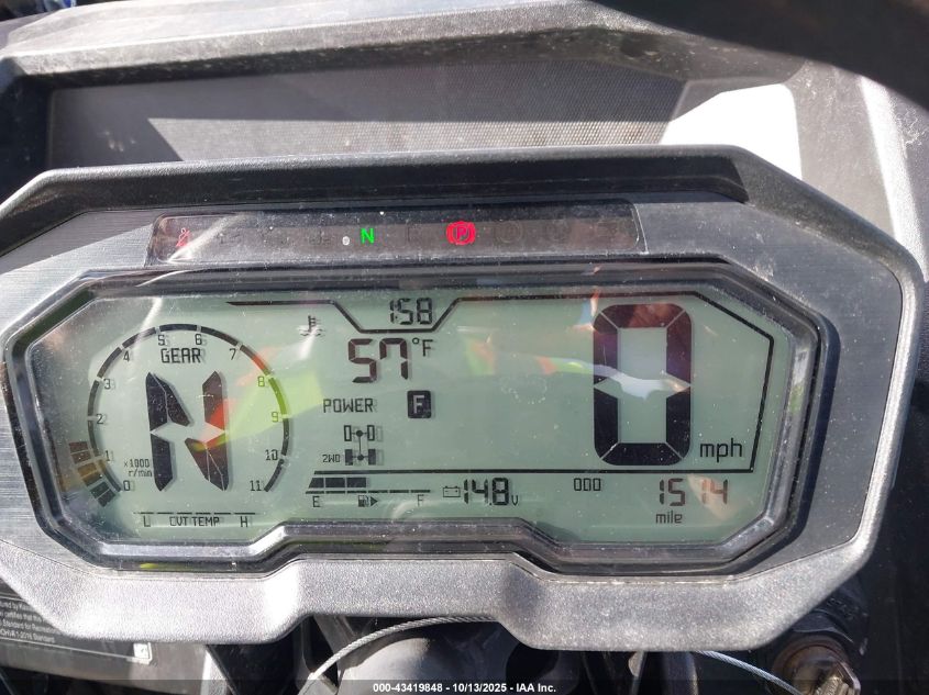 2025 Kawasaki Krt1000 E VIN: JKARTCE17SB500790 Lot: 43419848