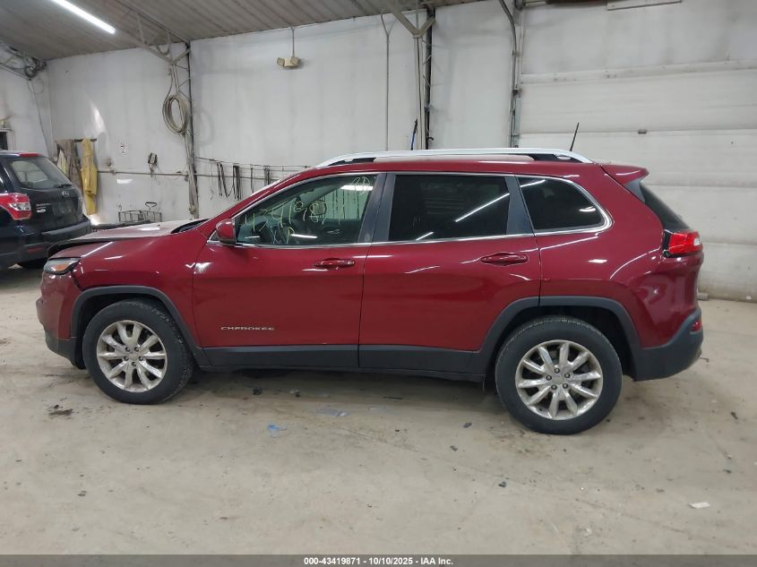 2016 Jeep Cherokee Limited VIN: 1C4PJMDSXGW198382 Lot: 43419871