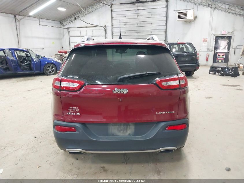 2016 Jeep Cherokee Limited VIN: 1C4PJMDSXGW198382 Lot: 43419871