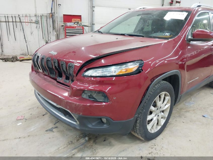 2016 Jeep Cherokee Limited VIN: 1C4PJMDSXGW198382 Lot: 43419871