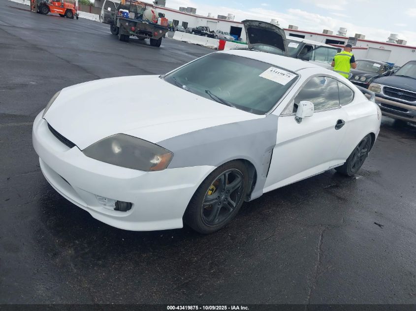 2006 Hyundai Tiburon Gt/Gt Limited/Se VIN: KMHHN65F26U221360 Lot: 43419875