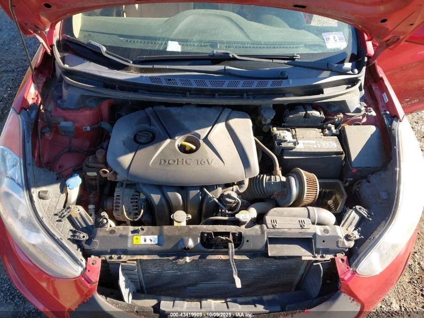 2013 Hyundai Elantra Gls VIN: KMHDH4AE2DU813474 Lot: 43419909