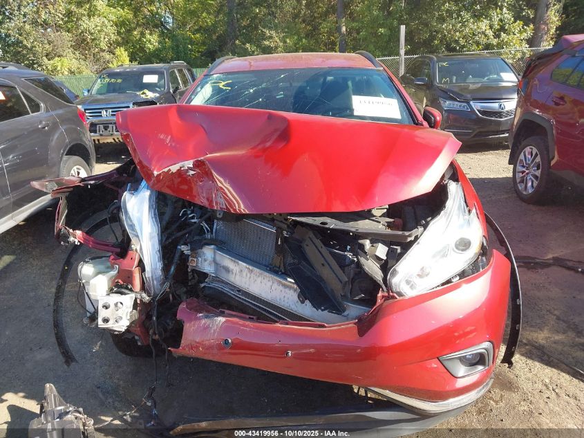 2017 Nissan Murano Platinum/S/Sl/Sv VIN: 5N1AZ2MH9HN105796 Lot: 43419956