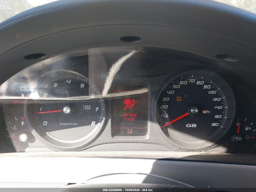 2008 Pontiac G8 Gt VIN: 6G2EC57Y88L149439 Lot: 43420088