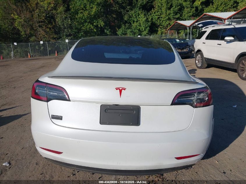 2020 Tesla Model 3 Standard Range Plus Rear-Wheel Drive/Standard Range Rear-Wheel Drive VIN: 5YJ3E1EA3LF504179 Lot: 43420098