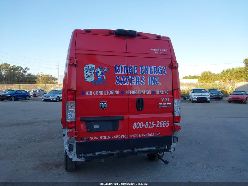 2020 Ram Promaster 2500 High Roof 159 Wb VIN: 3C6TRVDG0LE134985 Lot: 43420124