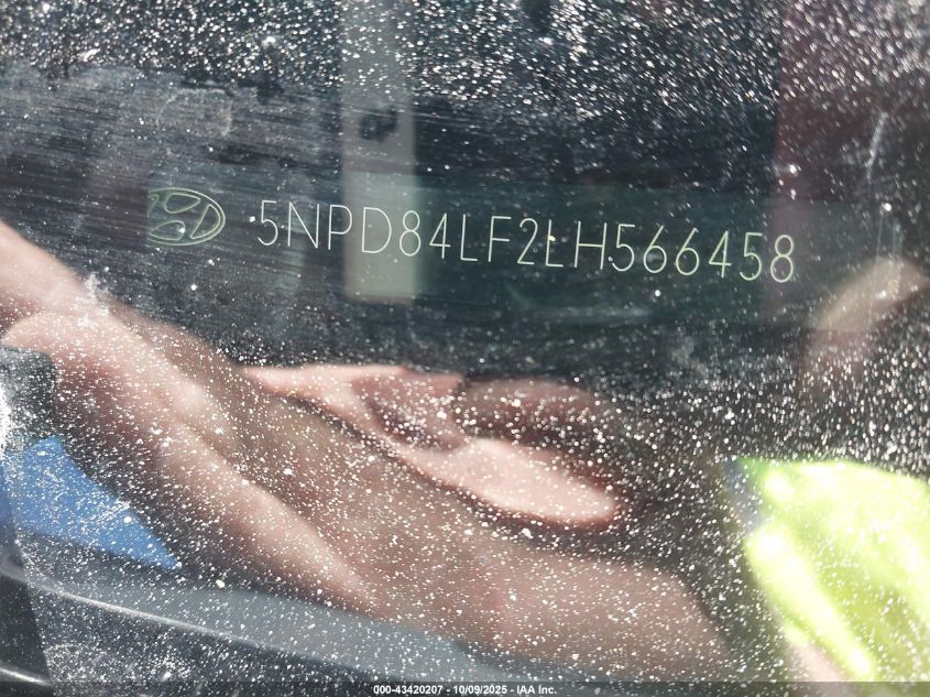 2020 Hyundai Elantra Value Edition VIN: 5NPD84LF2LH566458 Lot: 43420207