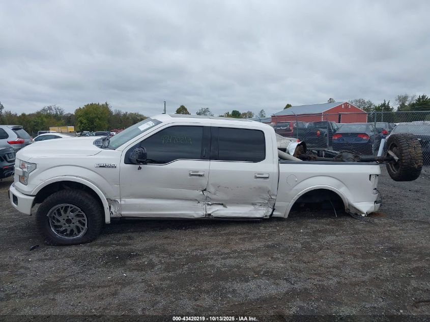 2016 Ford F-150 Platinum VIN: 1FTEW1EG2GFA03926 Lot: 43420219