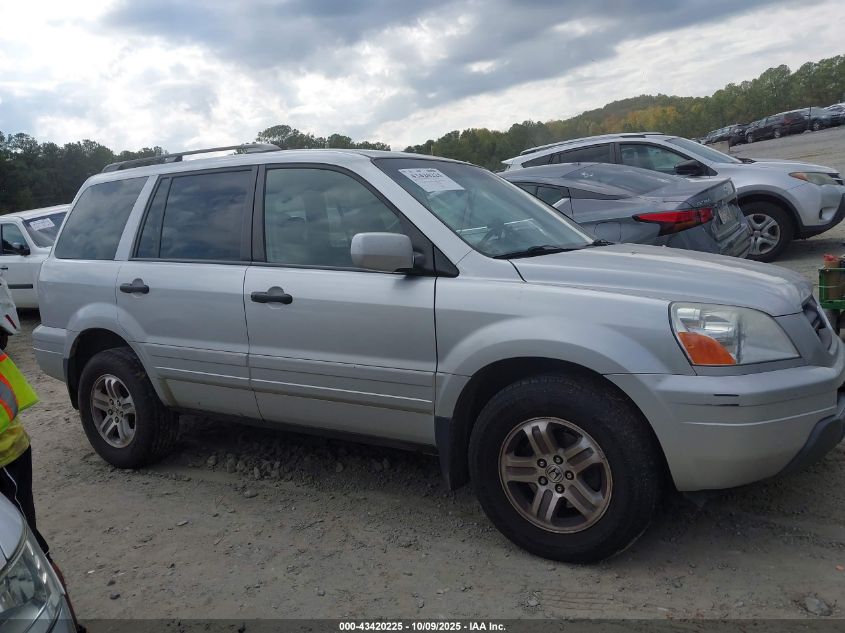 2005 Honda Pilot Ex-L VIN: 2HKYF18775H560701 Lot: 43420225