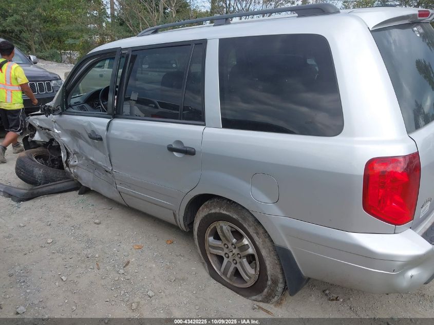2005 Honda Pilot Ex-L VIN: 2HKYF18775H560701 Lot: 43420225