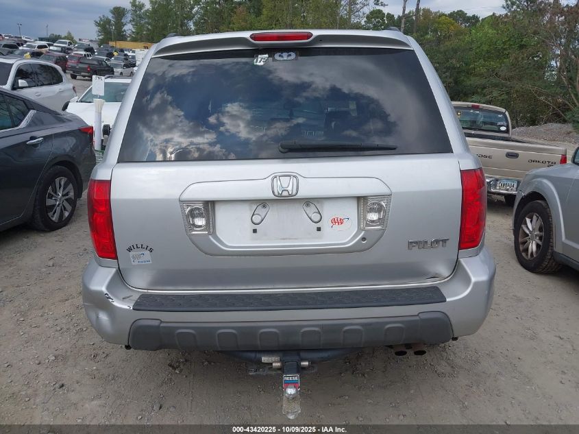 2005 Honda Pilot Ex-L VIN: 2HKYF18775H560701 Lot: 43420225