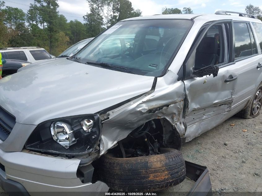 2005 Honda Pilot Ex-L VIN: 2HKYF18775H560701 Lot: 43420225