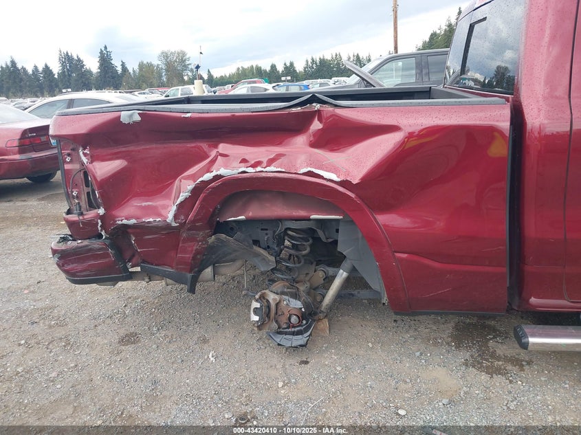 2019 Ram 1500 5.7 Laramie 4x4 6'4 Box Red Lot 111043420410 Vin 1C6SRFRT8KN610501