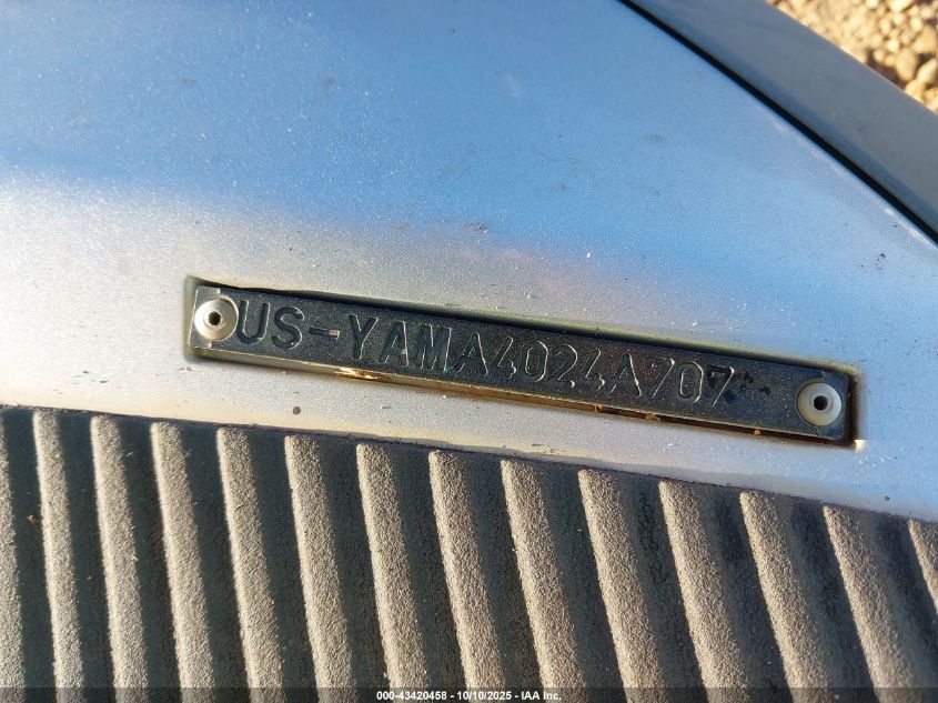 2007 Yamaha Fx Cruiser VIN: YAMA4024A707 Lot: 43420458