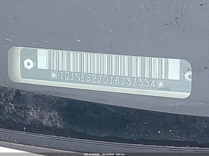 2001 Chevrolet Malibu Ls VIN: 1G1NE52J016131334 Lot: 43420469