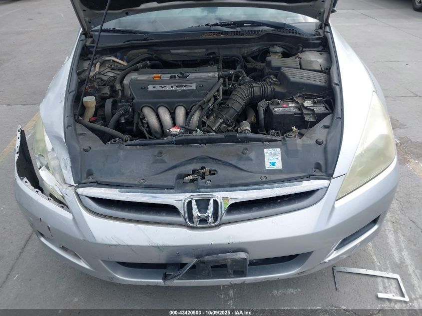 2006 Honda Accord 2.4 Se VIN: 1HGCM56356A098480 Lot: 43420503