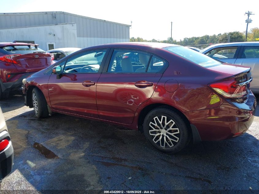 2014 Honda Civic Lx VIN: 2HGFB2F52EH509241 Lot: 43420512