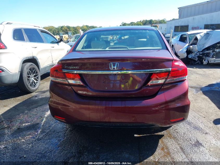 2014 Honda Civic Lx VIN: 2HGFB2F52EH509241 Lot: 43420512