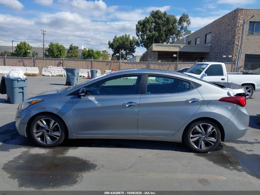 2014 Hyundai Elantra Limited VIN: KMHDH4AE9EU161258 Lot: 43420575