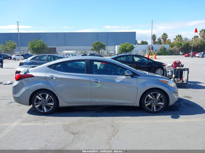 2014 Hyundai Elantra Limited VIN: KMHDH4AE9EU161258 Lot: 43420575