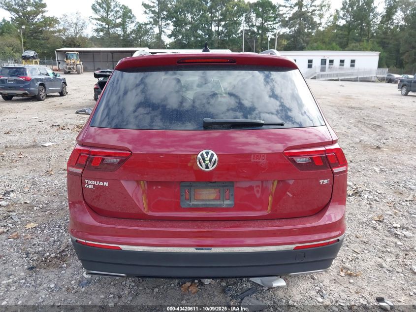 2018 Volkswagen Tiguan 2.0T Se/2.0T Sel VIN: 3VV3B7AX2JM027518 Lot: 43420611