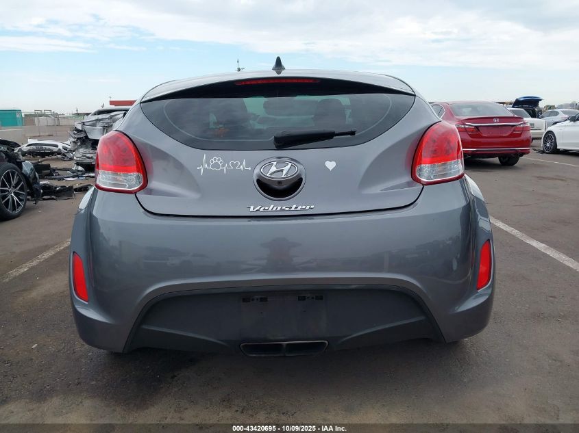 2014 Hyundai Veloster Base W/Black VIN: KMHTC6AD1EU215293 Lot: 43420695