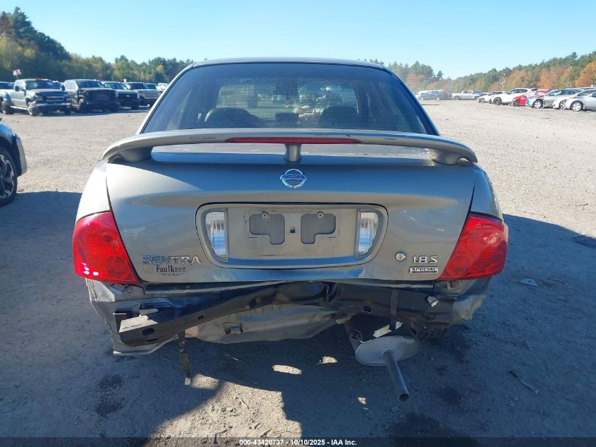 2006 Nissan Sentra 1.8S VIN: 3N1CB51D26L492275 Lot: 43420737