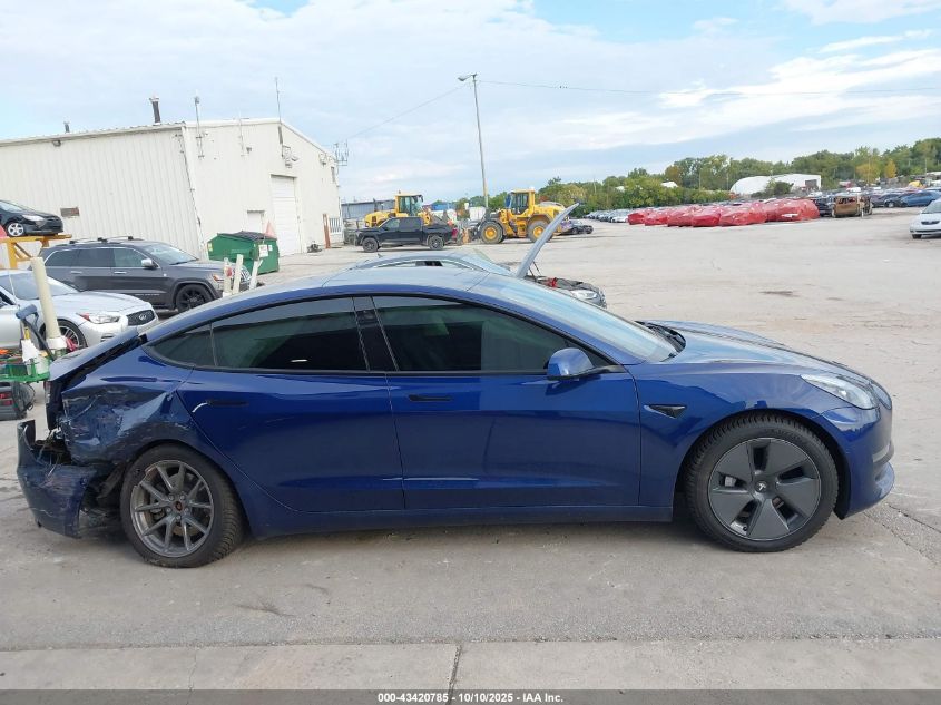 2022 Tesla Model 3 Long Range Dual Motor All-Wheel Drive VIN: 5YJ3E1EBXNF106771 Lot: 43420785