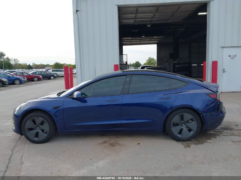 2022 Tesla Model 3 Long Range Dual Motor All-Wheel Drive VIN: 5YJ3E1EBXNF106771 Lot: 43420785