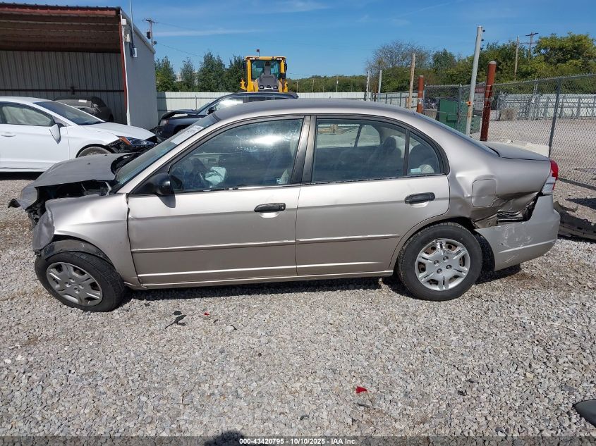 2001 Honda Civic Lx VIN: 2HGES16541H519026 Lot: 43420795