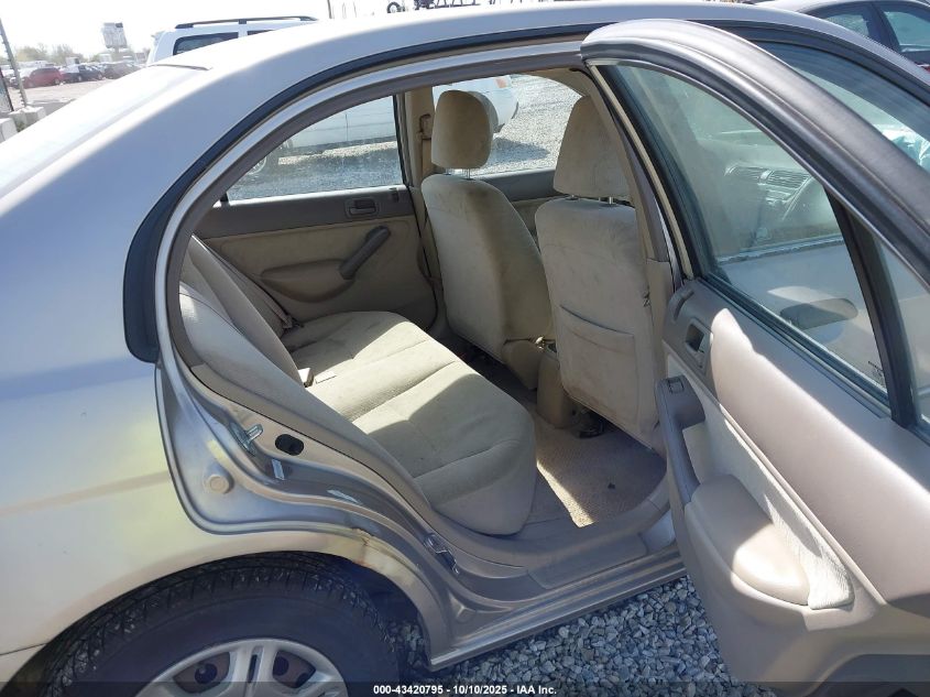 2001 Honda Civic Lx VIN: 2HGES16541H519026 Lot: 43420795