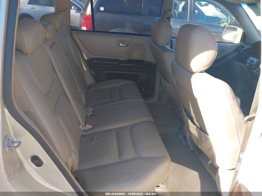 2002 Toyota Highlander Limited V6 VIN: JTEGF21A720058959 Lot: 43420808