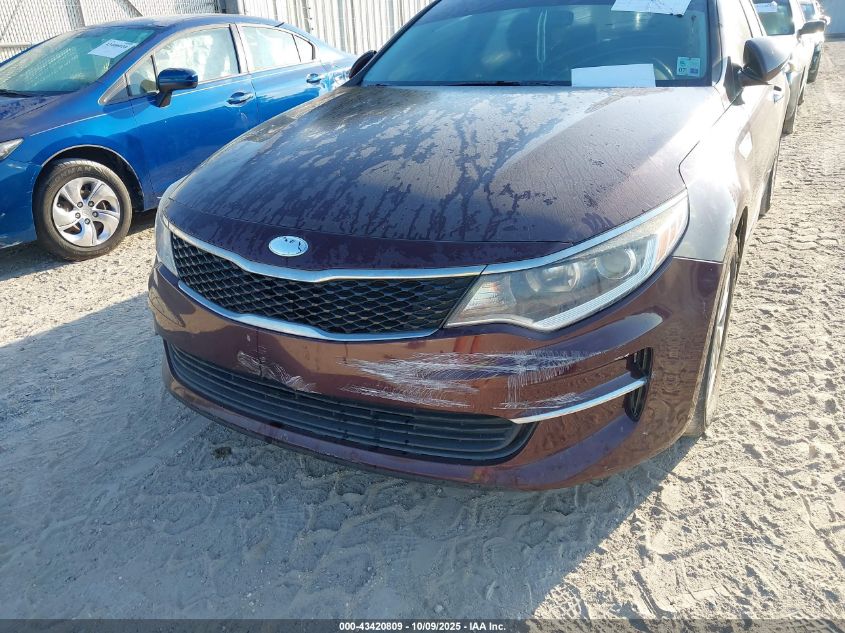 2017 Kia Optima Lx VIN: 5XXGT4L38HG159748 Lot: 43420809