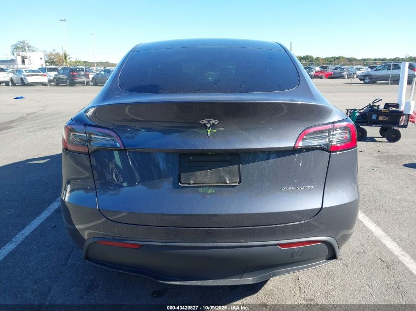 2023 Tesla Model Y Awd/Long Range Dual Motor All-Wheel Drive VIN: 7SAYGDEE2PA191605 Lot: 43420827
