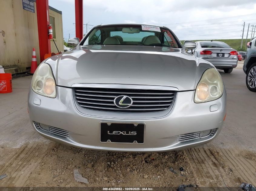 2002 Lexus Sc 430 VIN: JTHFN48Y420009511 Lot: 43420862