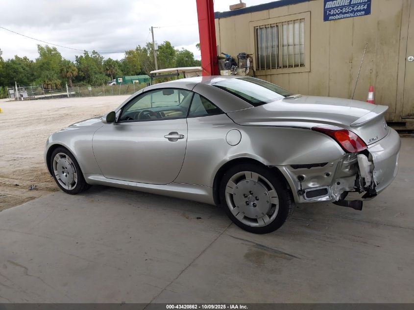 2002 Lexus Sc 430 VIN: JTHFN48Y420009511 Lot: 43420862