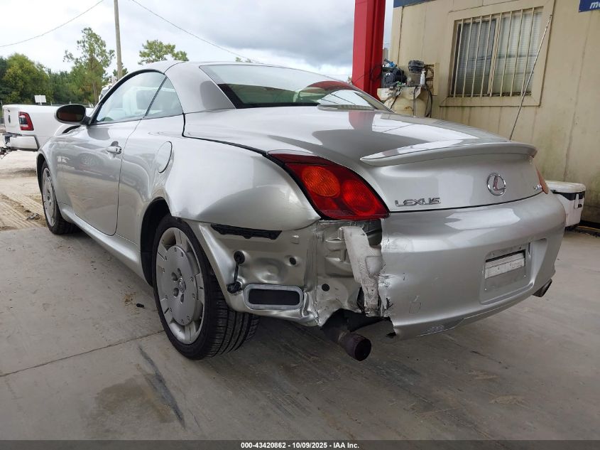 2002 Lexus Sc 430 VIN: JTHFN48Y420009511 Lot: 43420862