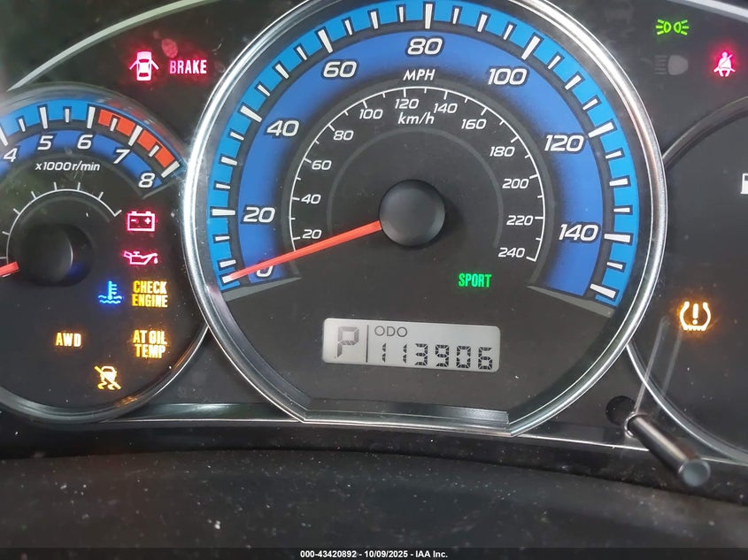 2009 Subaru Forester 2.5X Limited VIN: JF2SH64639H731198 Lot: 43420892