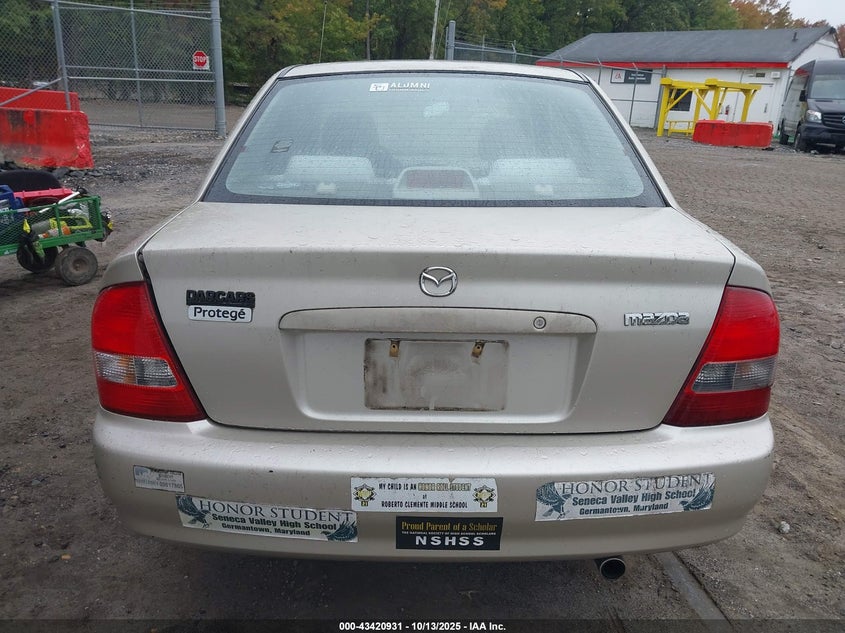 2000 Mazda Protege Dx/Lx VIN: JM1BJ2221Y0289272 Lot: 43420931