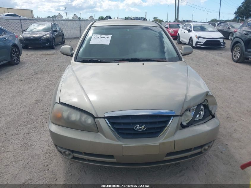 2006 Hyundai Elantra Gls/Limited VIN: KMHDN46D46U213597 Lot: 43420938