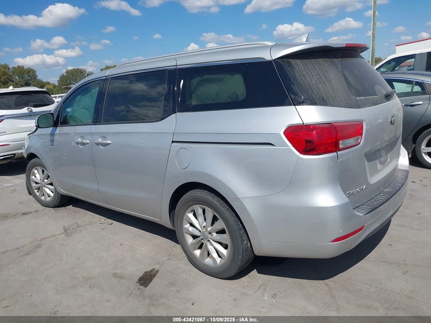 2017 Kia Sedona Ex VIN: KNDMC5C19H6264160 Lot: 43421067