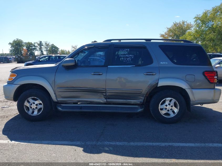 2003 Toyota Sequoia Sr5 V8 VIN: 5TDBT44A03S166109 Lot: 43421112