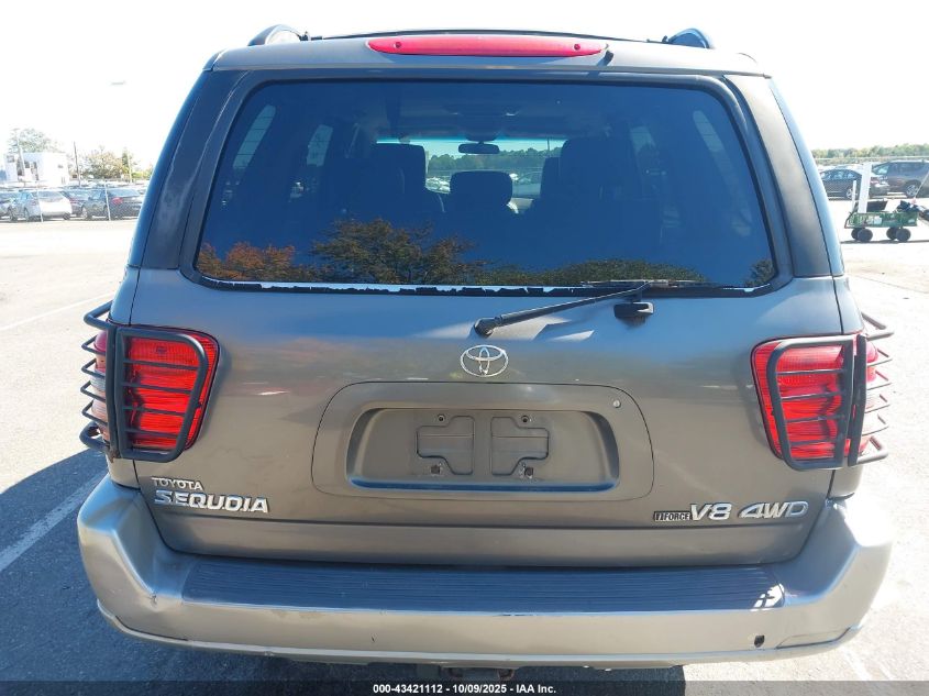 2003 Toyota Sequoia Sr5 V8 VIN: 5TDBT44A03S166109 Lot: 43421112