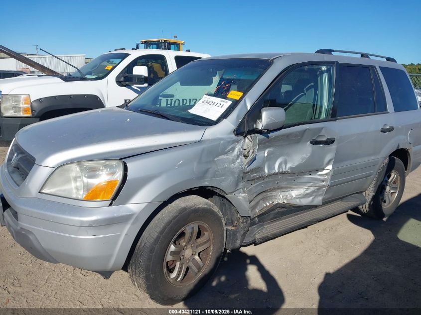 2003 Honda Pilot Ex VIN: 2HKYF18493H520882 Lot: 43421121