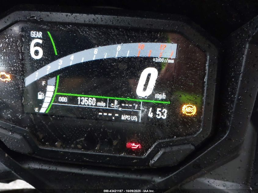 2022 Kawasaki Ex650 M VIN: ML5EXEM1XNDA59720 Lot: 43421187