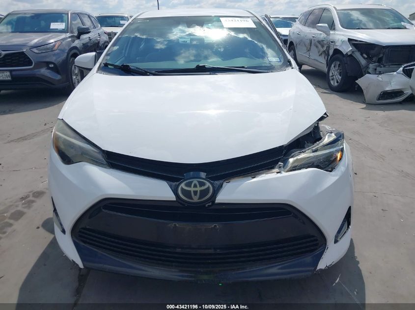 2017 Toyota Corolla Le VIN: 2T1BURHE7HC831837 Lot: 43421196