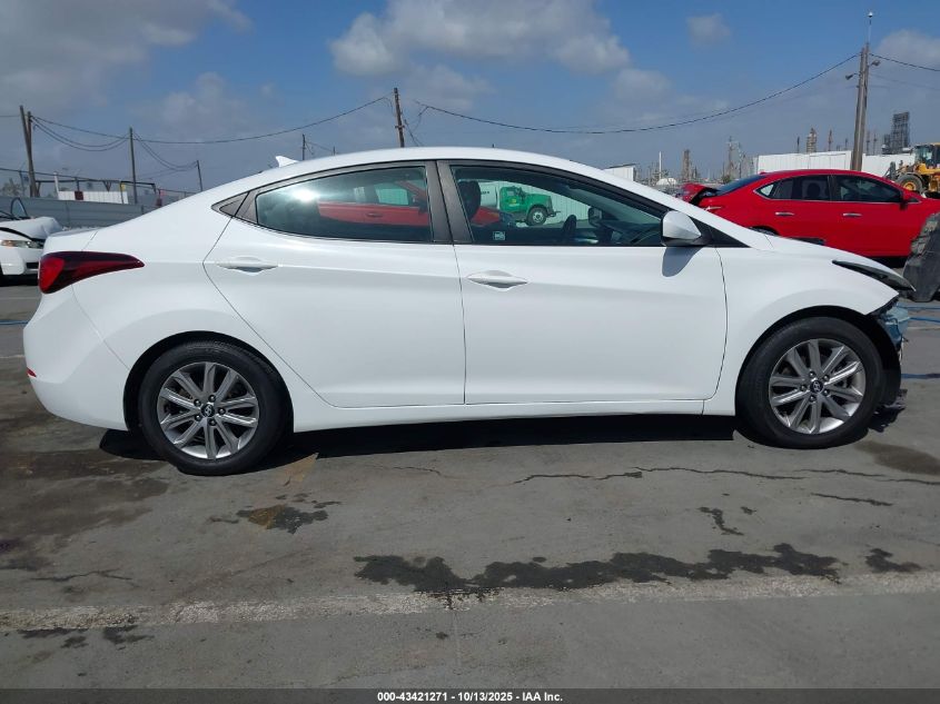 2015 Hyundai Elantra Se VIN: 5NPDH4AE9FH560557 Lot: 43421271
