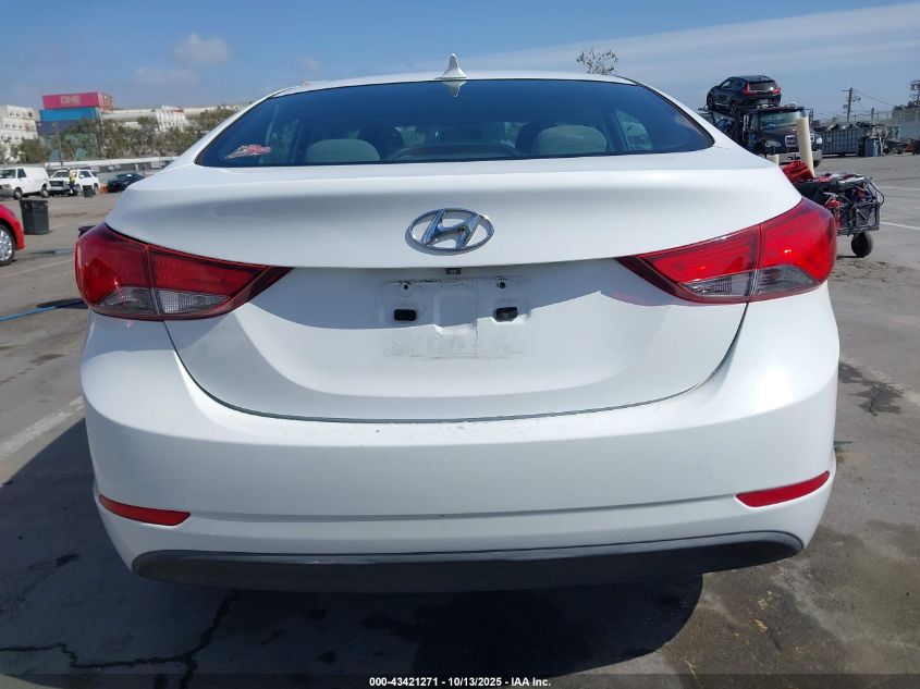 2015 Hyundai Elantra Se VIN: 5NPDH4AE9FH560557 Lot: 43421271